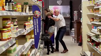 julie skyhigh french gangbanged DP supermarket in sexy boots digporns.com